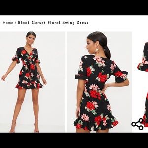 PrettyLittleThings floral dress